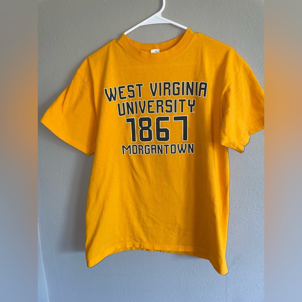 West Virginia University Morgantown WVU tee t shirt Large